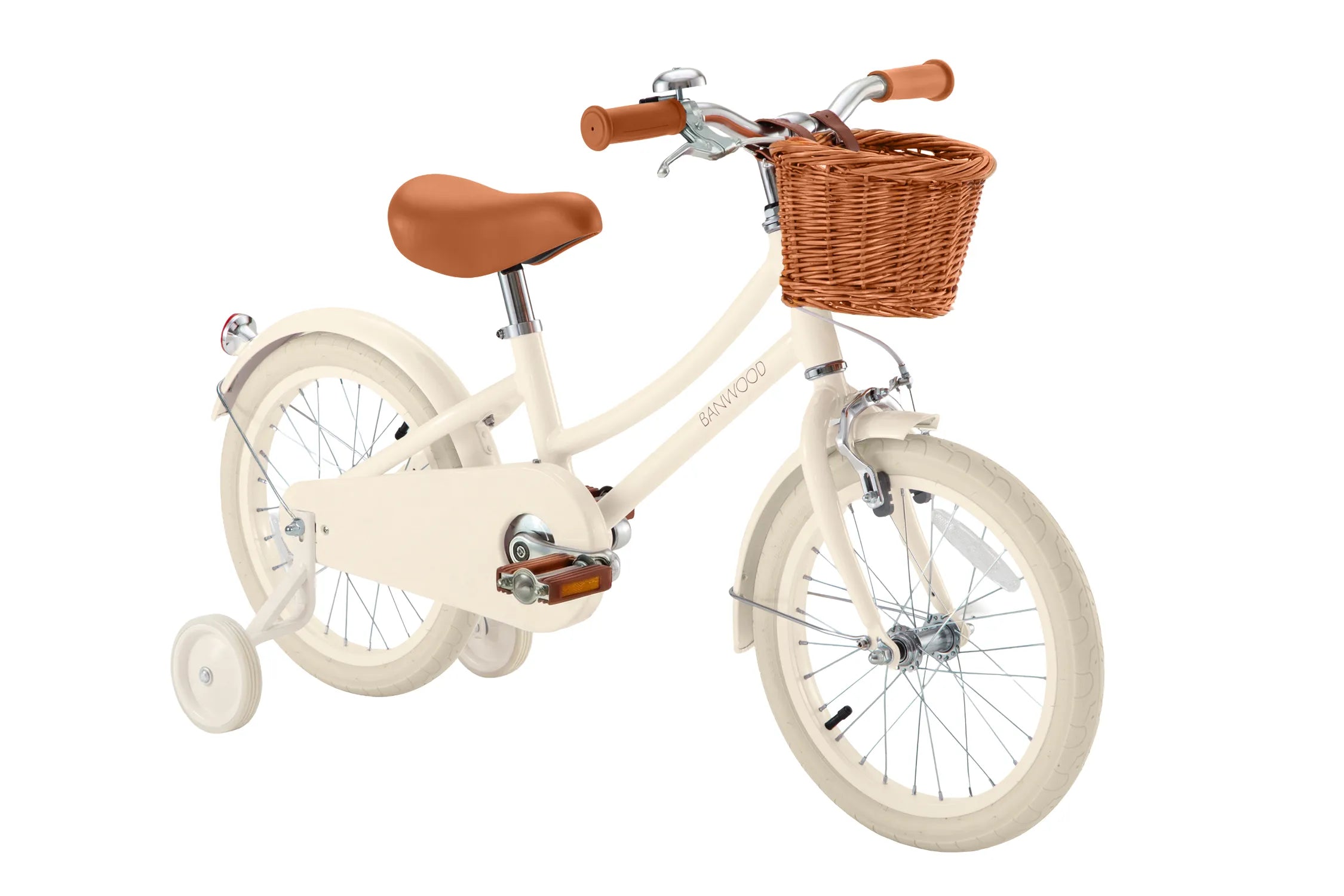 Banwood Classic 16" Kids Bike Cream — Pedal Bicycle with Stabilisers Age 5-7