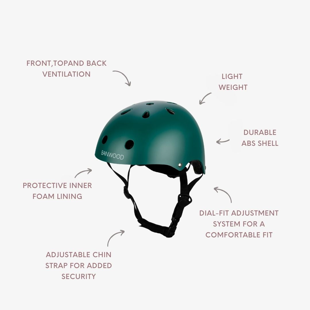 BANWOOD HELMET - DARK GREEN (50-54 cm)