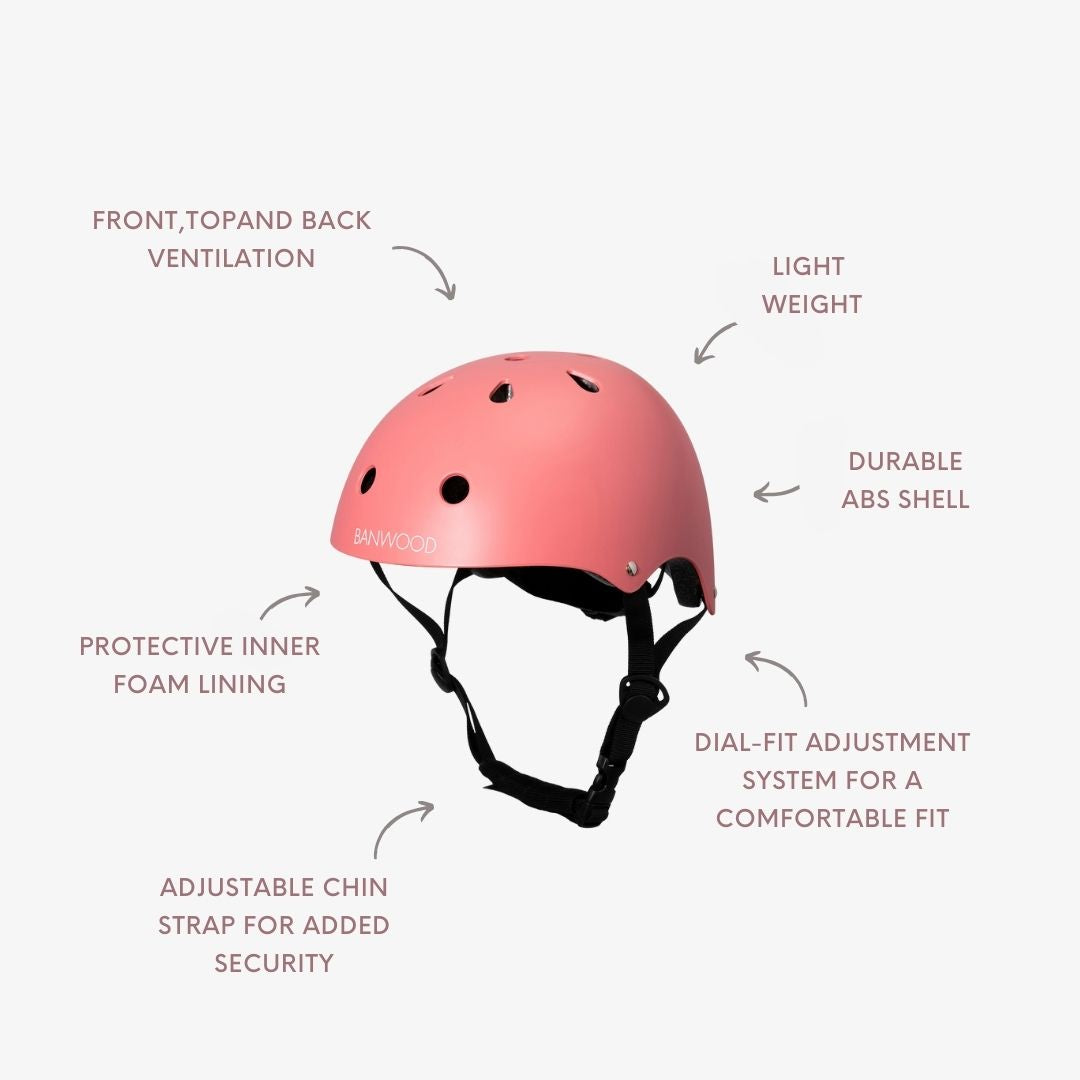 BANWOOD CLASSIC HELMET - MATTE CORAL