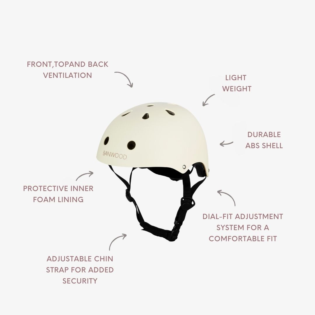 Kids Helmet - Matte Cream