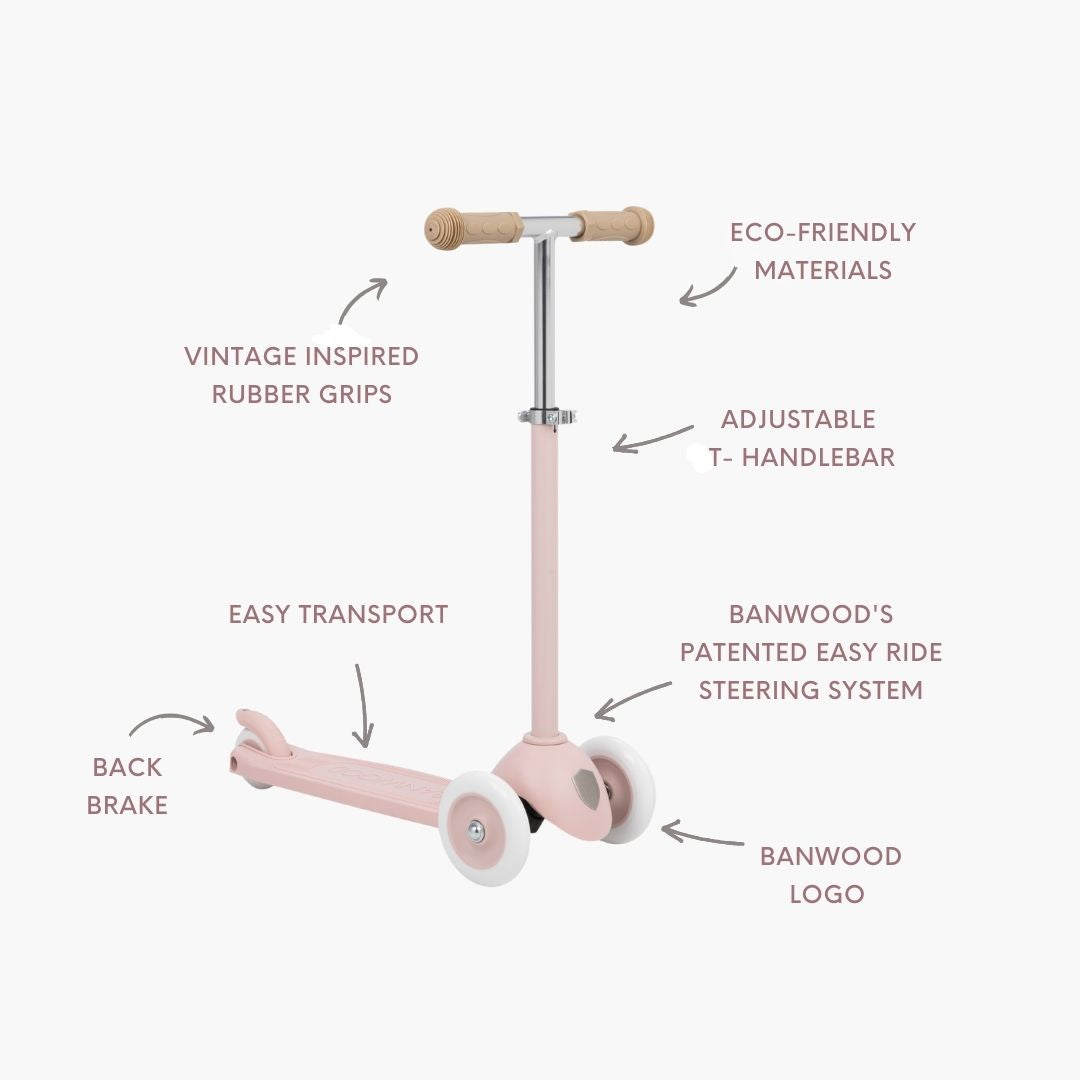 BANWOOD ECO SCOOTER - FADED PINK