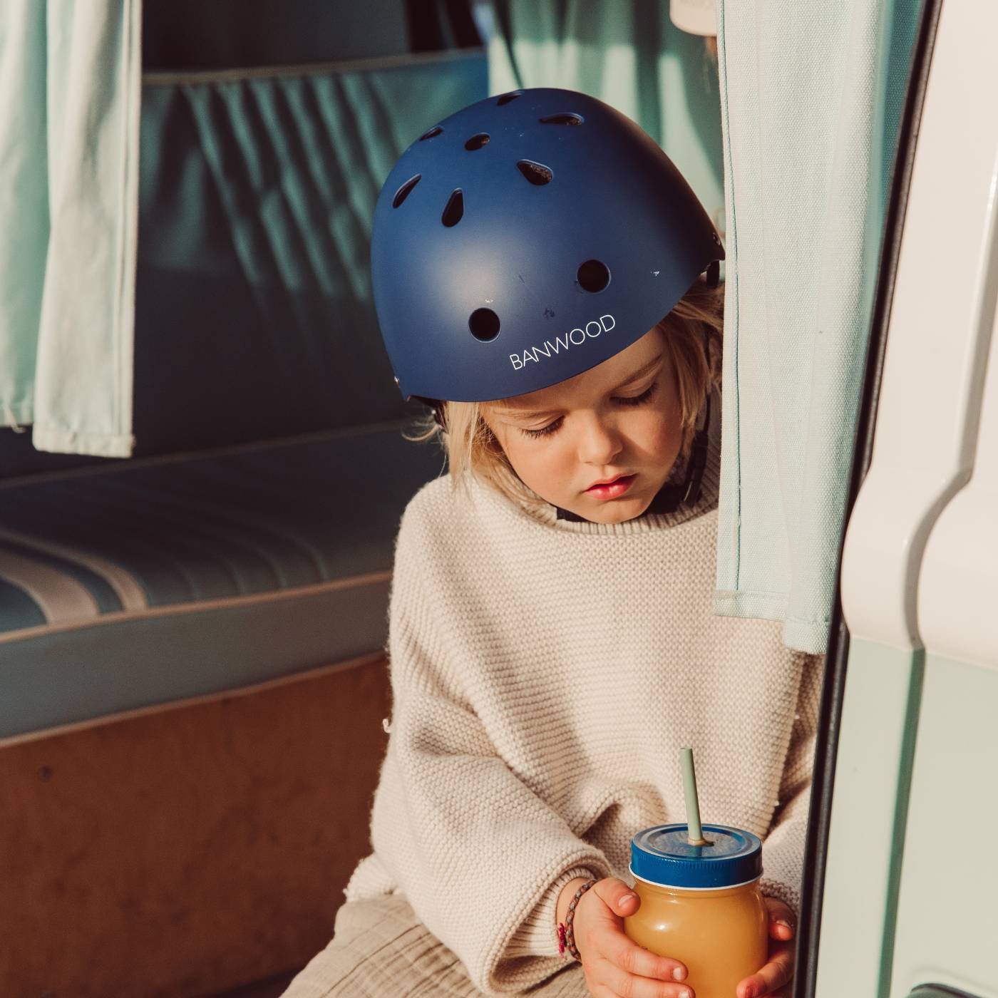 Kids Helmet - Matte Navy