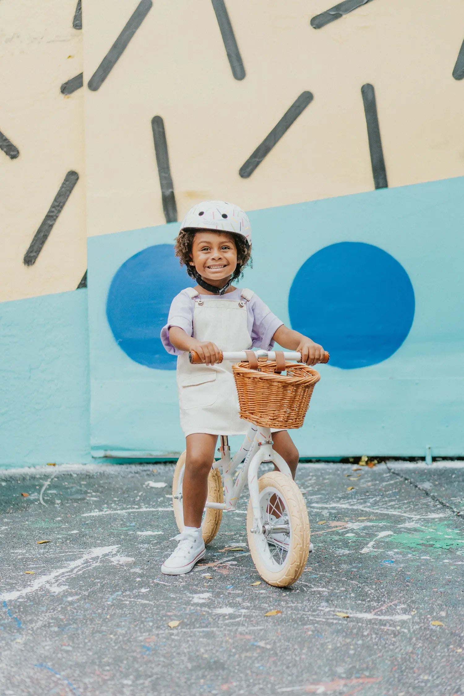 Balance Bike + Helmet Marest - Allegra White