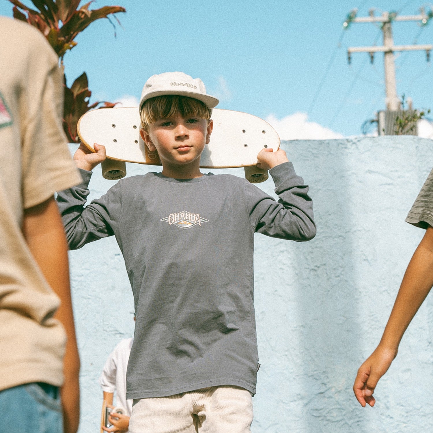 Banwood Washed 5 Panel Cap - Cream