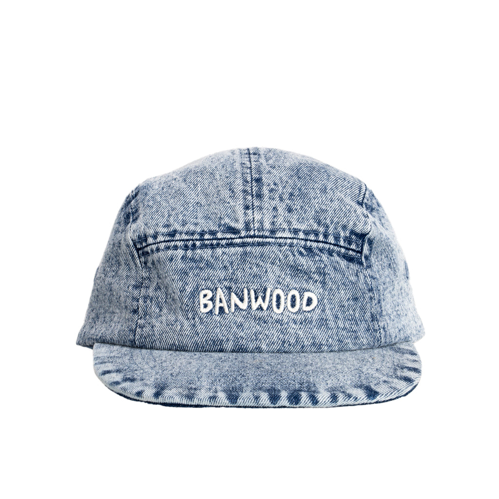 WASHED 5 PANEL CAP DENIM