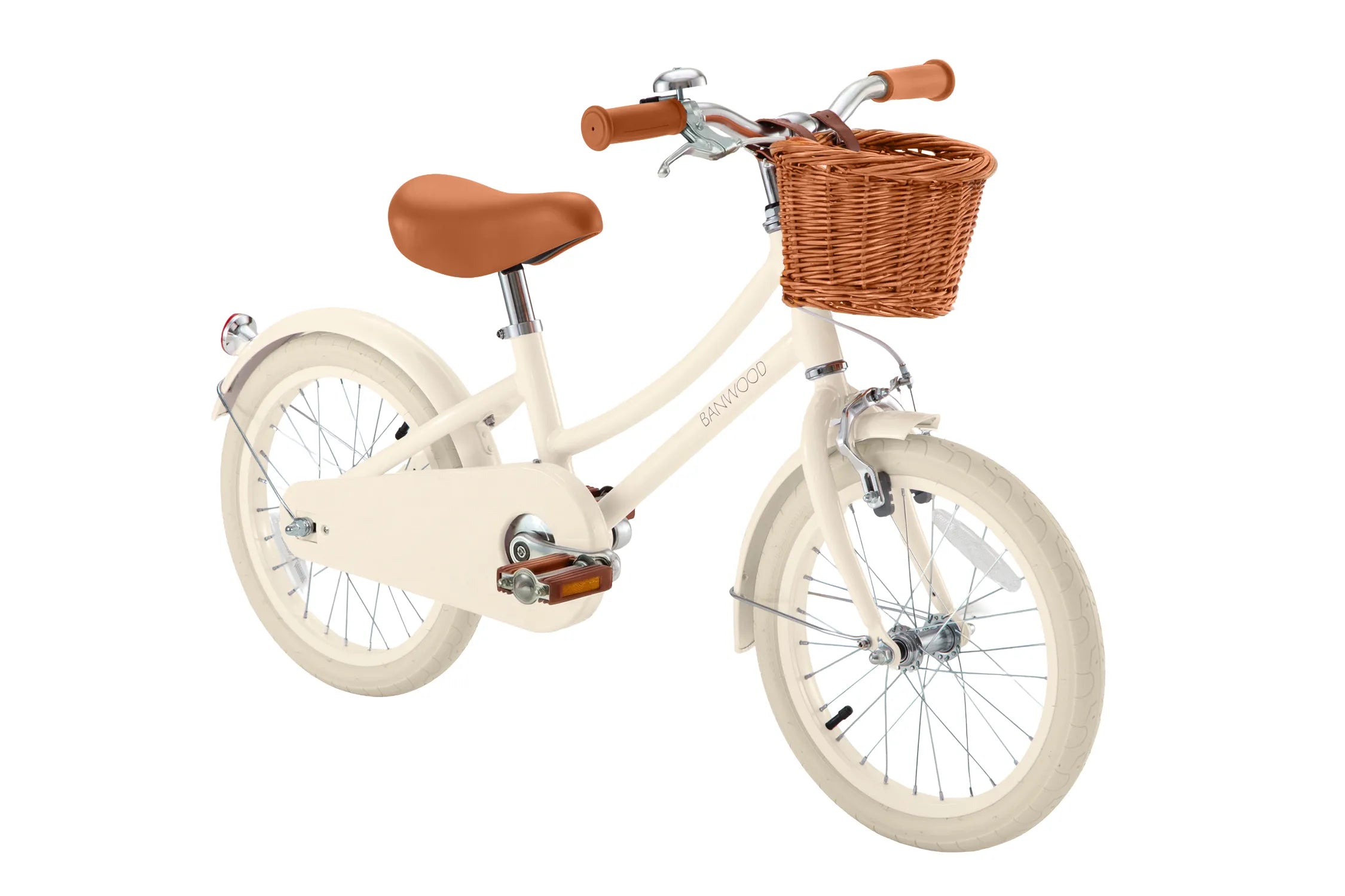 Banwood Classic 16" Kids Bike Cream — Pedal Bicycle with Stabilisers Age 5-7