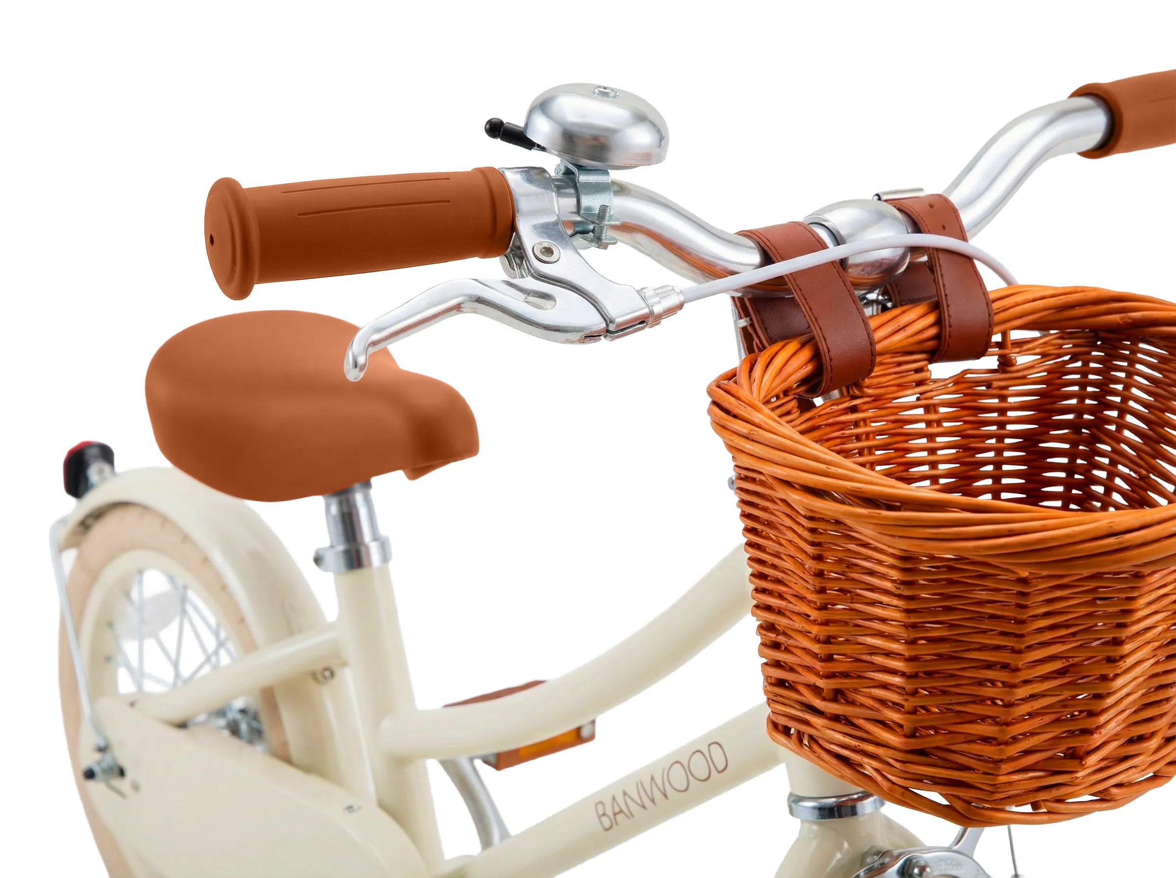 Banwood Classic 16" Kids Bike Cream — Pedal Bicycle with Stabilisers Age 5-7