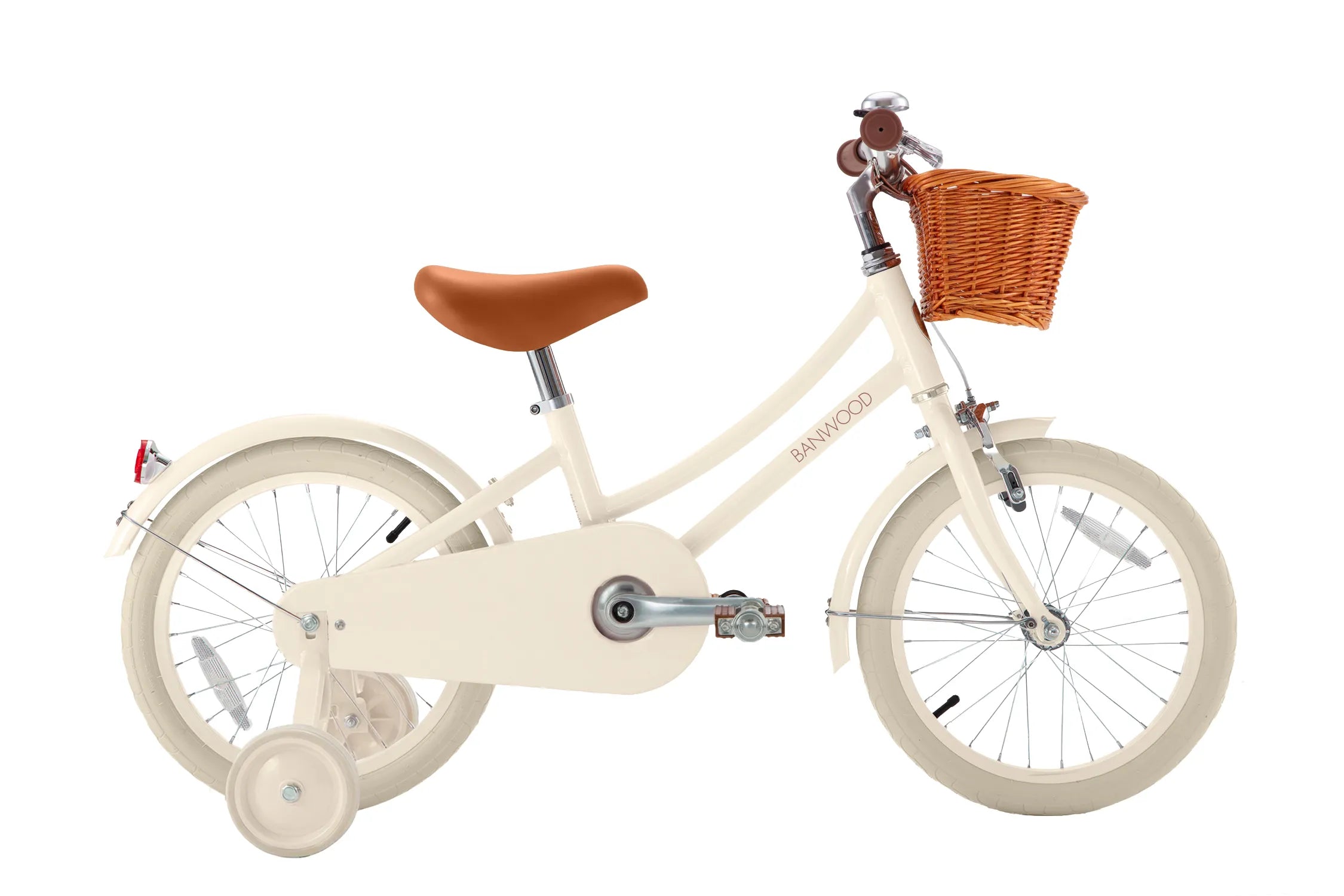 Banwood Classic 16" Kids Bike Cream — Pedal Bicycle with Stabilisers Age 5-7