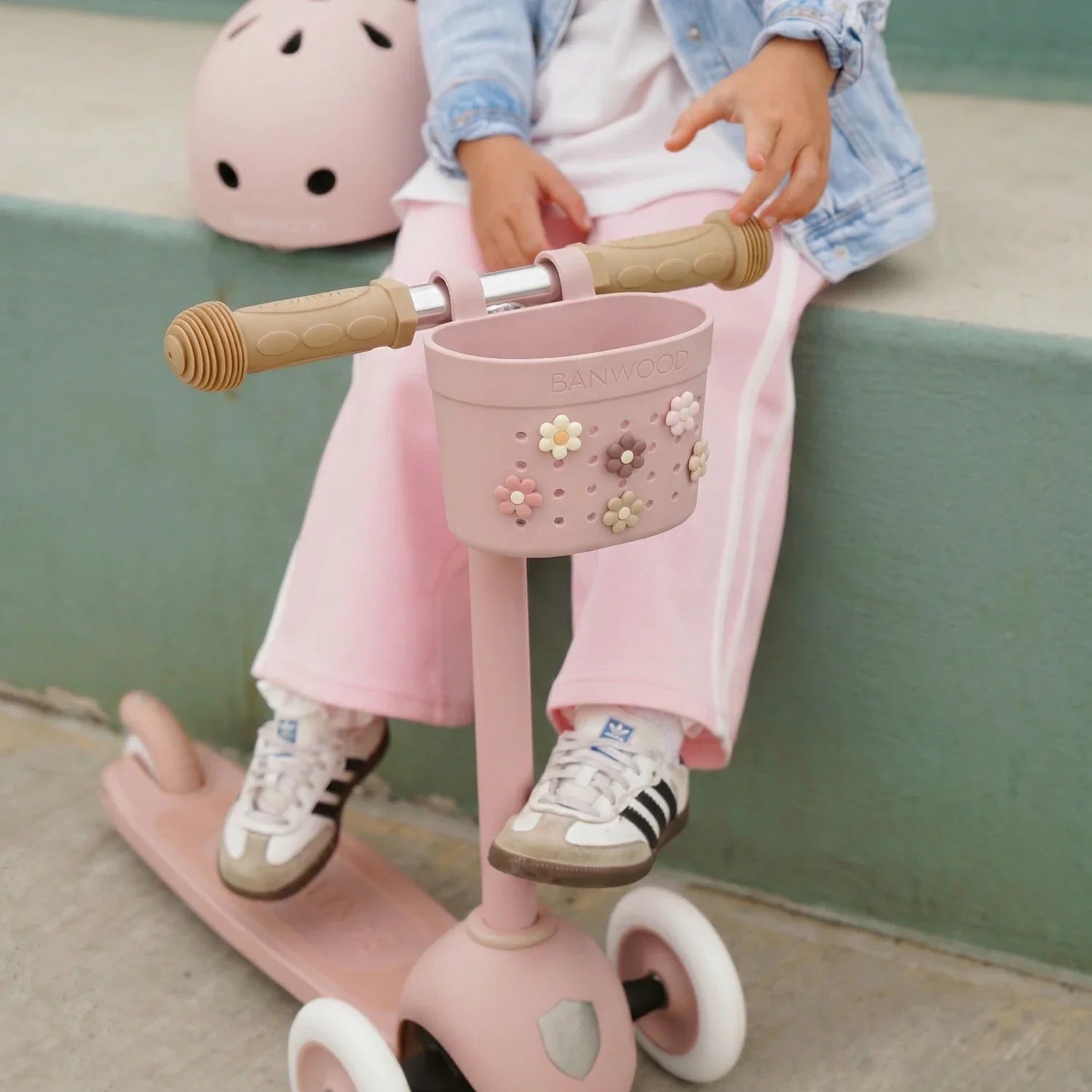 PIN & RIDE BASKET BANWOOD - DUSTY ROSE