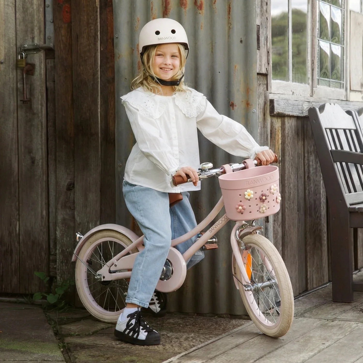 PIN & RIDE BASKET BANWOOD - DUSTY ROSE