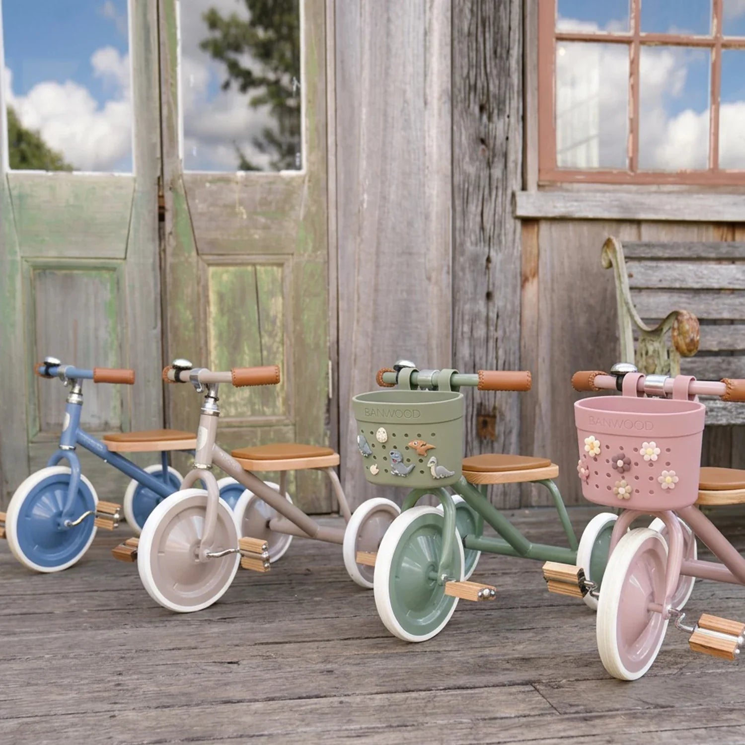 PIN & RIDE BASKET BANWOOD - DUSTY ROSE