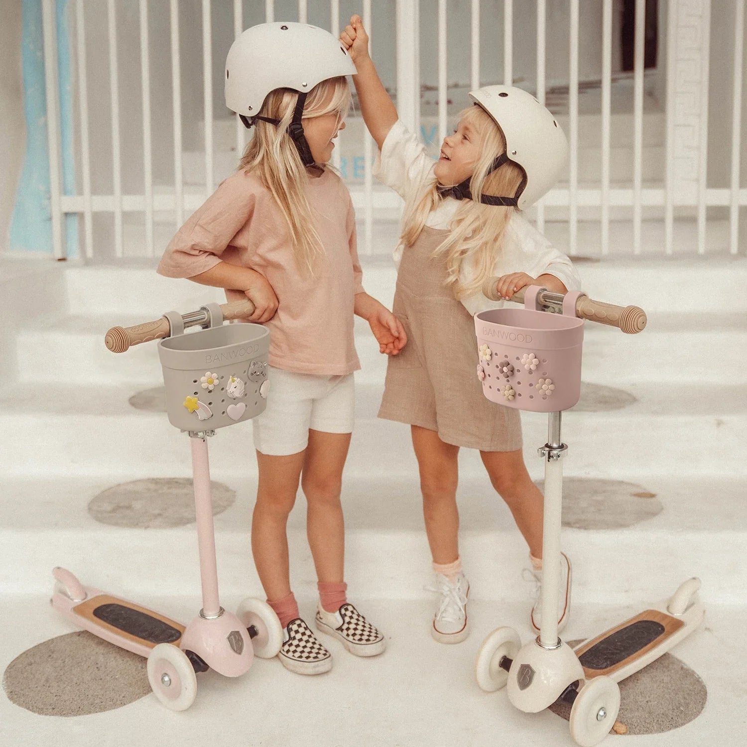 PIN & RIDE BASKET BANWOOD - FADED PINK