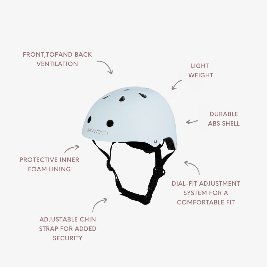 Kids Helmet - Matte Sky