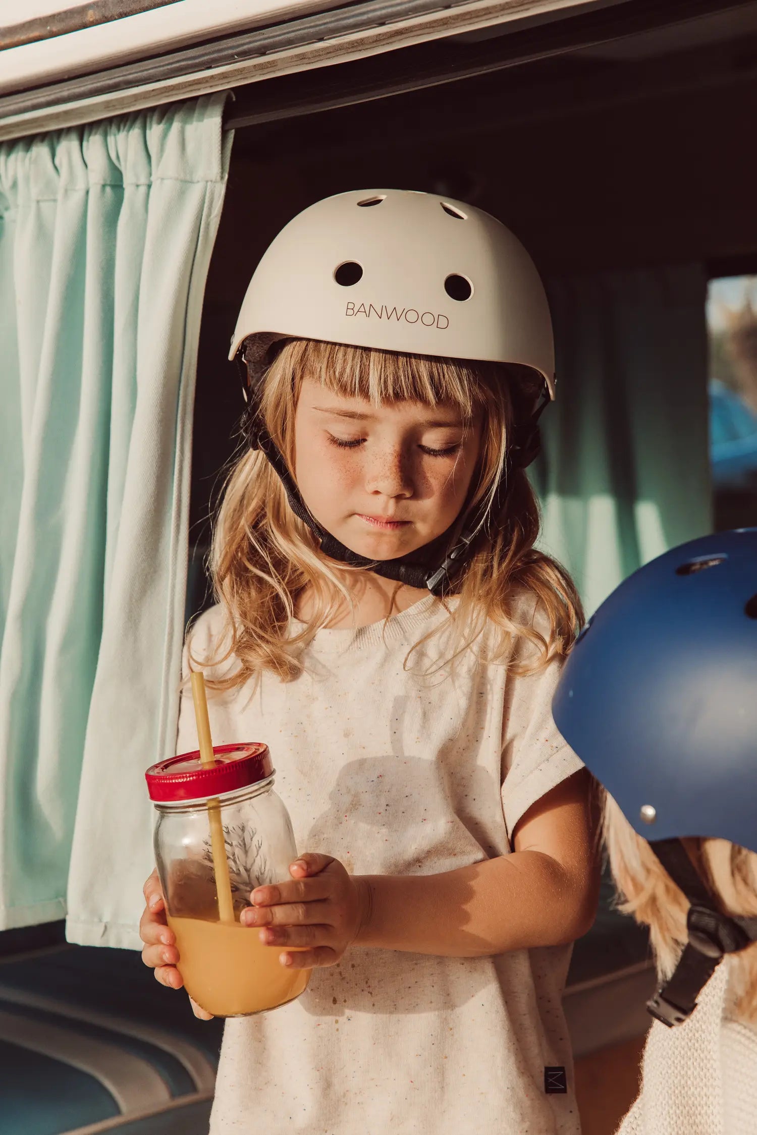 Kids Helmet - Matte Cream