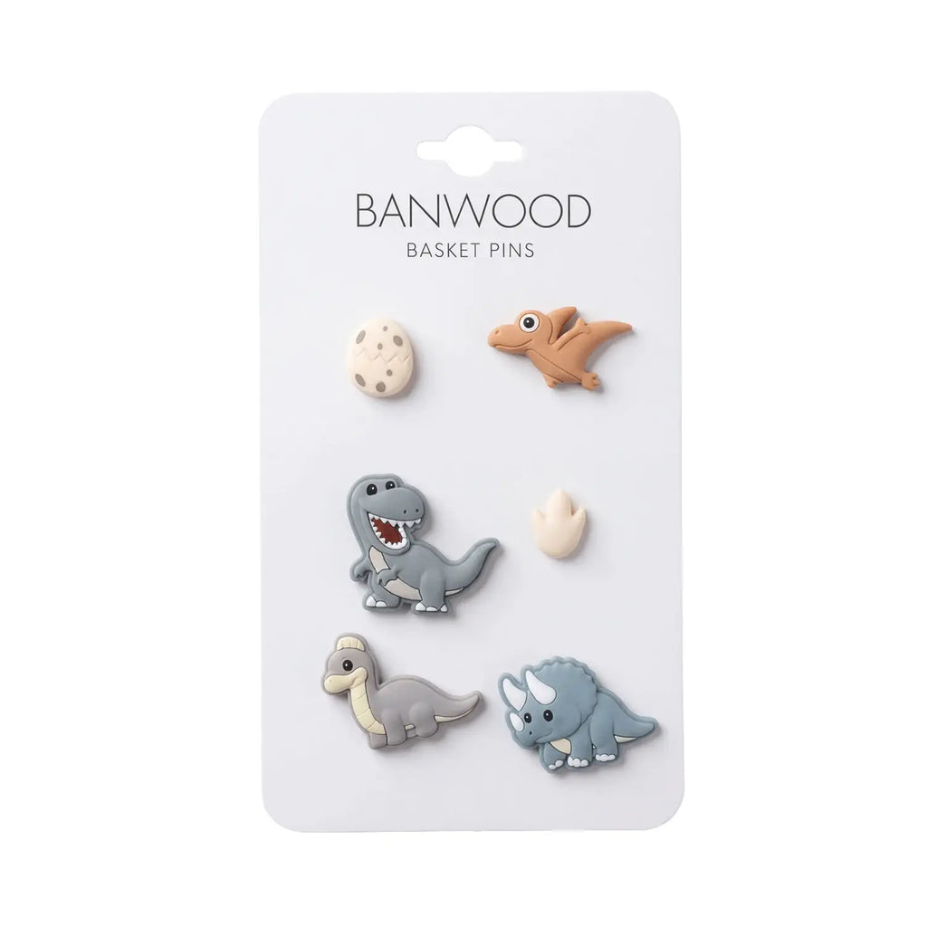 BASKET PINS DINOSAURS