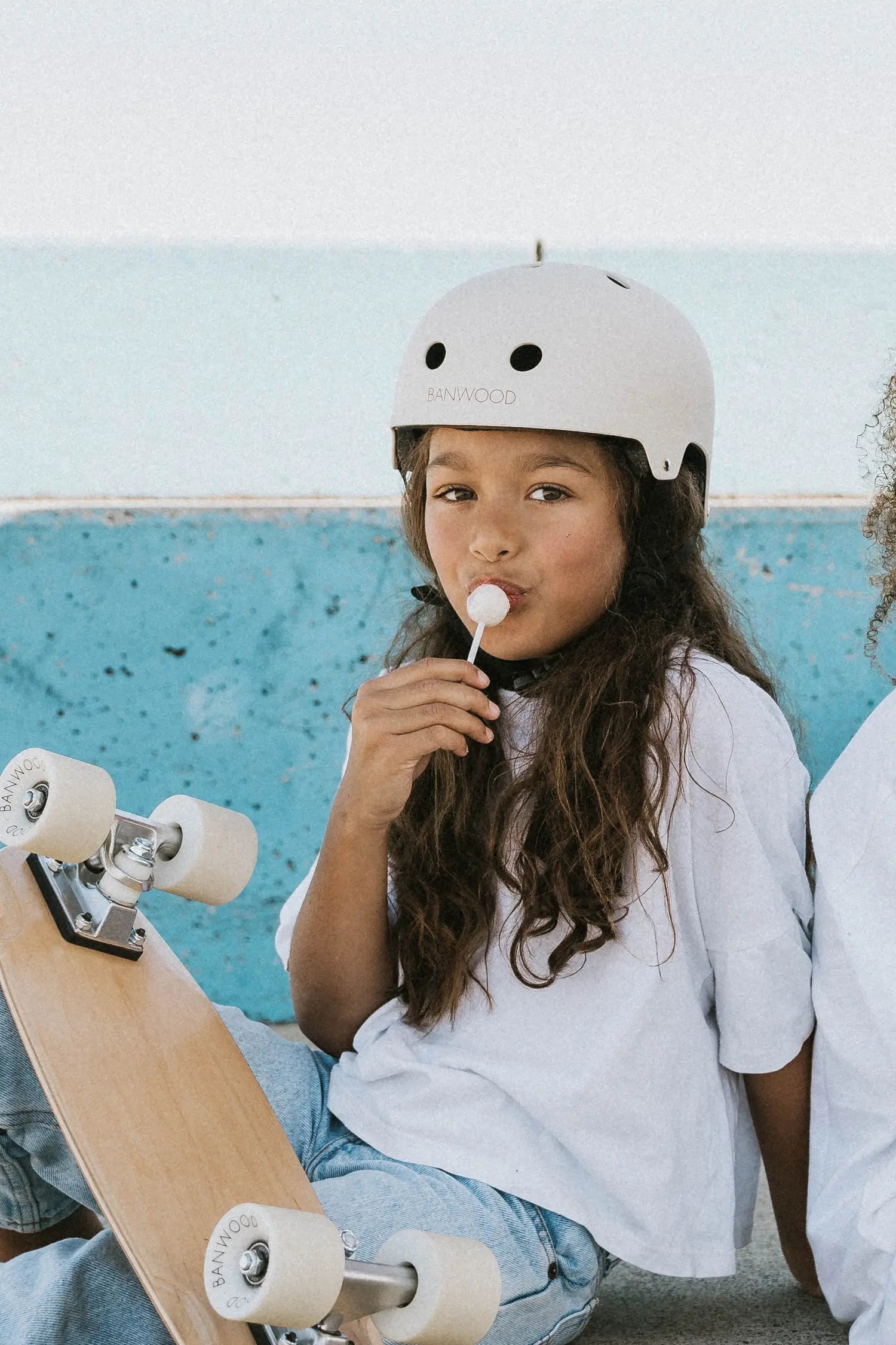 Kids Helmet - Matte White